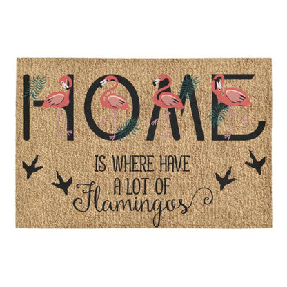 Home Have A Lot Of Flamingos Lover Doormat Welcome Mat
