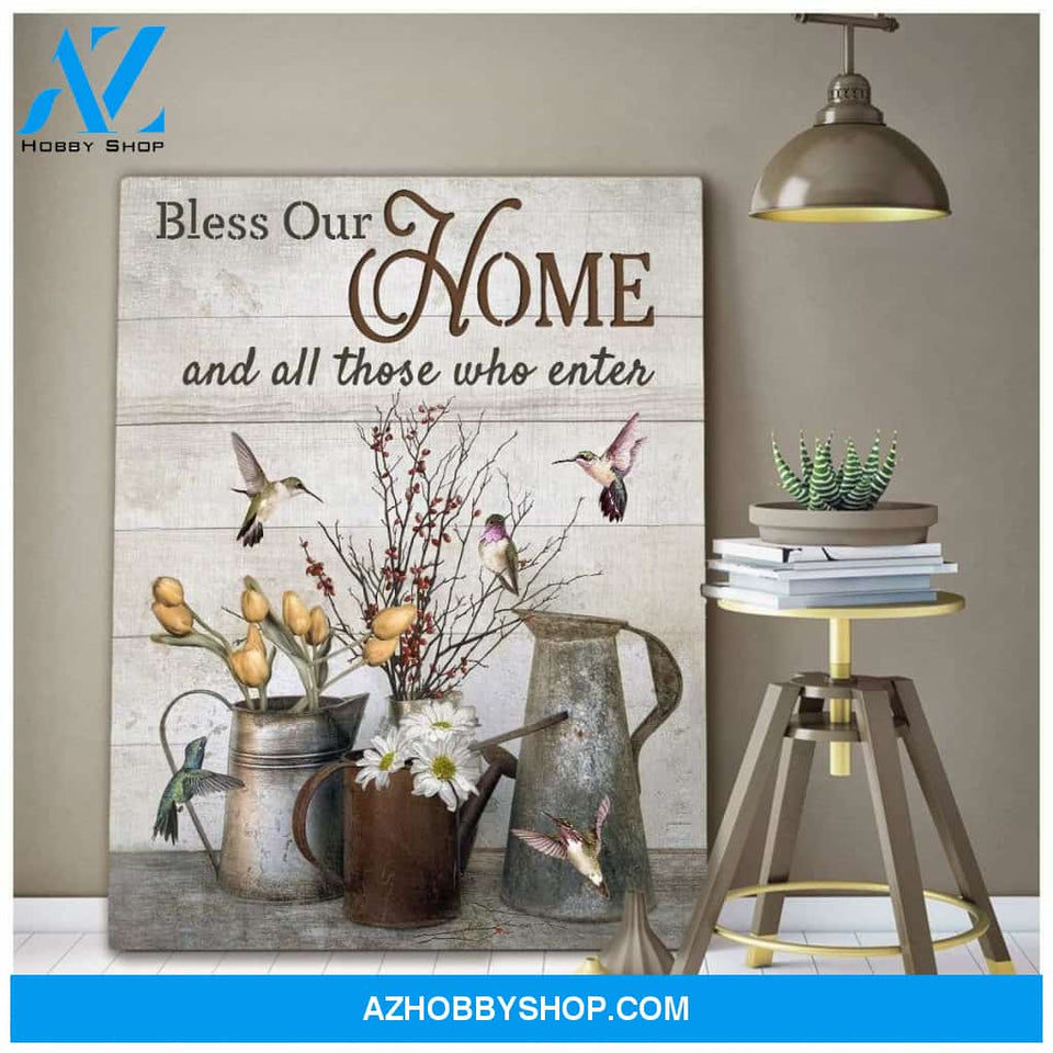 Home Hummingbird Wall Art Canvas