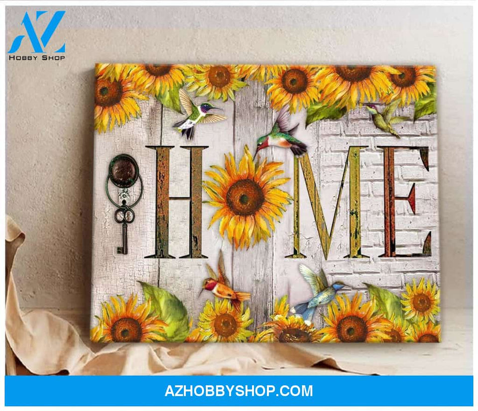 Home Hummingbird Wall Art Canvas