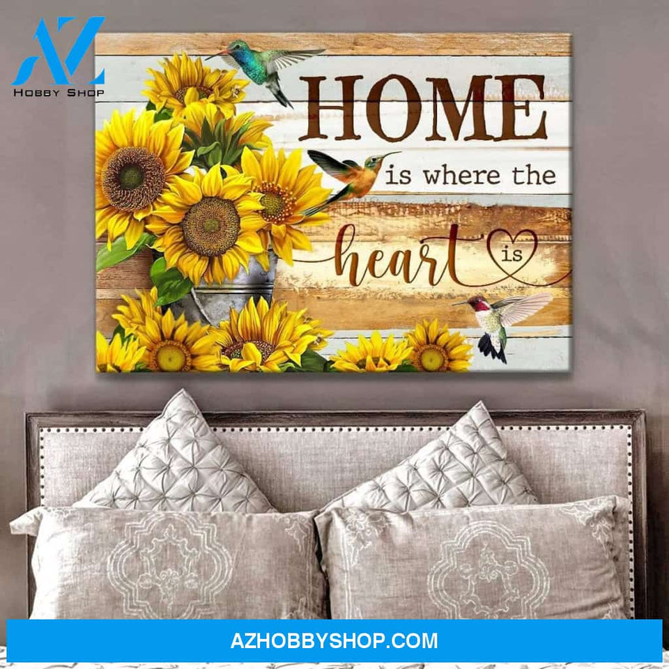 Home Hummingbird Wall Art Canvas