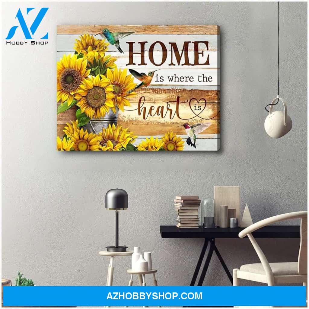 Home Hummingbird Wall Art Canvas