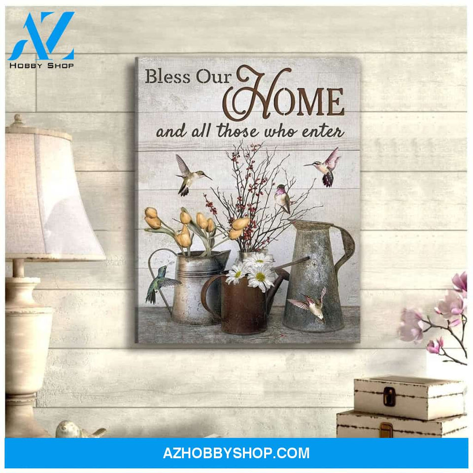 Home Hummingbird Wall Art Canvas