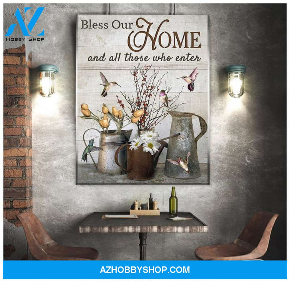 Home Hummingbird Wall Art Canvas