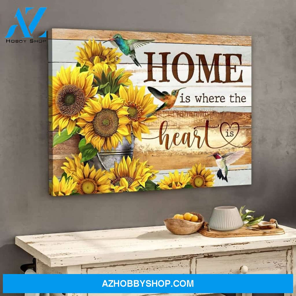 Home Hummingbird Wall Art Canvas