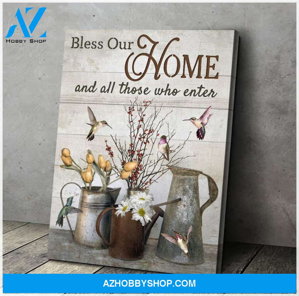 Home Hummingbird Wall Art Canvas