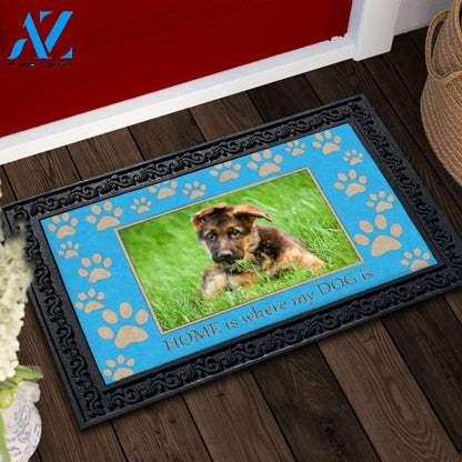 Home is Where My Dog is Photo Doormat - 18" x 30"