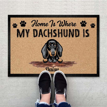 Home is Where My Dogs Are Doormat, Dog Lover Gift, Welcome Mats