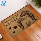 Home Is Where The Rawr Is - Dinosaur Doormat