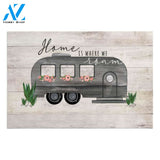 Home Is Where We Roam Camping Indoor and Outdoor Doormat Welcome Mat House Warming Gift Home Decor Funny Doormat Gift Idea