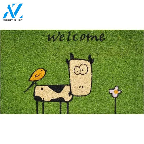 Home & More Cute Cow Doormat