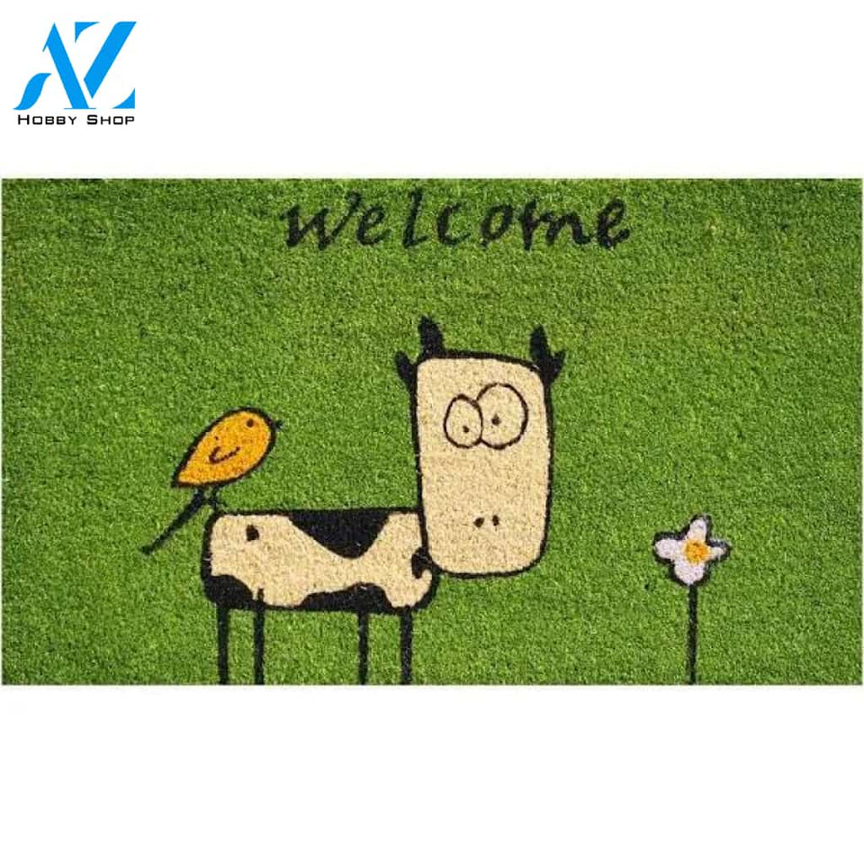Home & More Cute Cow Doormat
