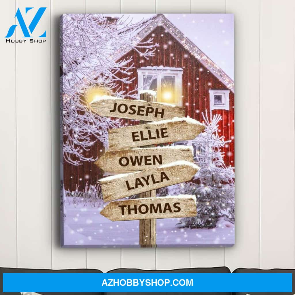 Home - Personalized Custom Name Canvas