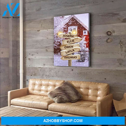 Home - Personalized Custom Name Canvas
