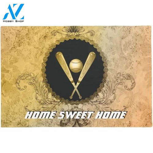 Home Sweet Home Baseball Doormat Indoor and Outdoor Mat Entrance Rug Housewarming Gift Sweet Home Decor Gift Gift for Baseball Lovers Sport Lovers