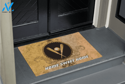 Home Sweet Home Baseball Doormat Indoor and Outdoor Mat Entrance Rug Housewarming Gift Sweet Home Decor Gift Gift for Baseball Lovers Sport Lovers