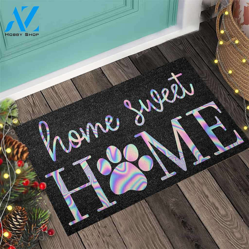 Home Sweet Home - Dog Coir Pattern Print Doormat