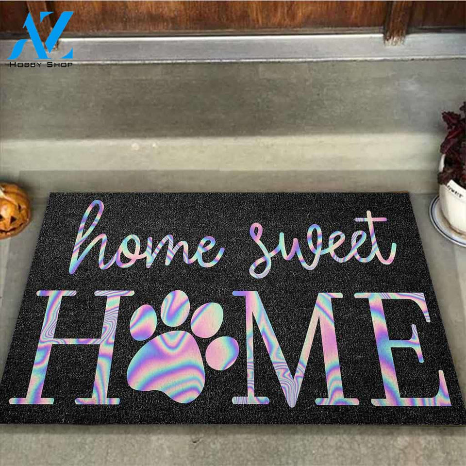 Home Sweet Home - Dog Coir Pattern Print Doormat