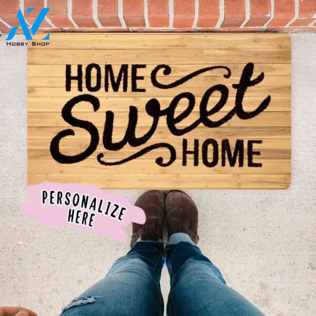 Home Sweet Home Door Mat, Housewarming Gift, Closing Gift