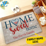 Home Sweet Home Family Name Custom Doormat Personalized Doormat Housewarming Gift Custom Welcome Mat