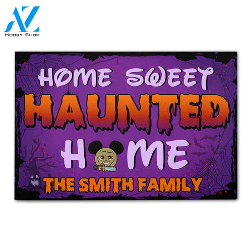 Personalized Gifts Decor For Family, Home Sweet Haunted Home Custom Welcome Doormat