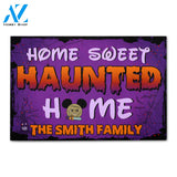 Personalized Gifts Decor For Family, Home Sweet Haunted Home Custom Welcome Doormat