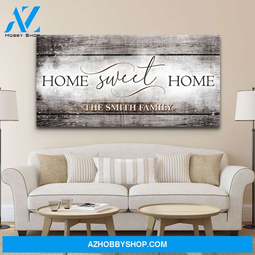 Home Sweet Home Personalized Premium Canvas