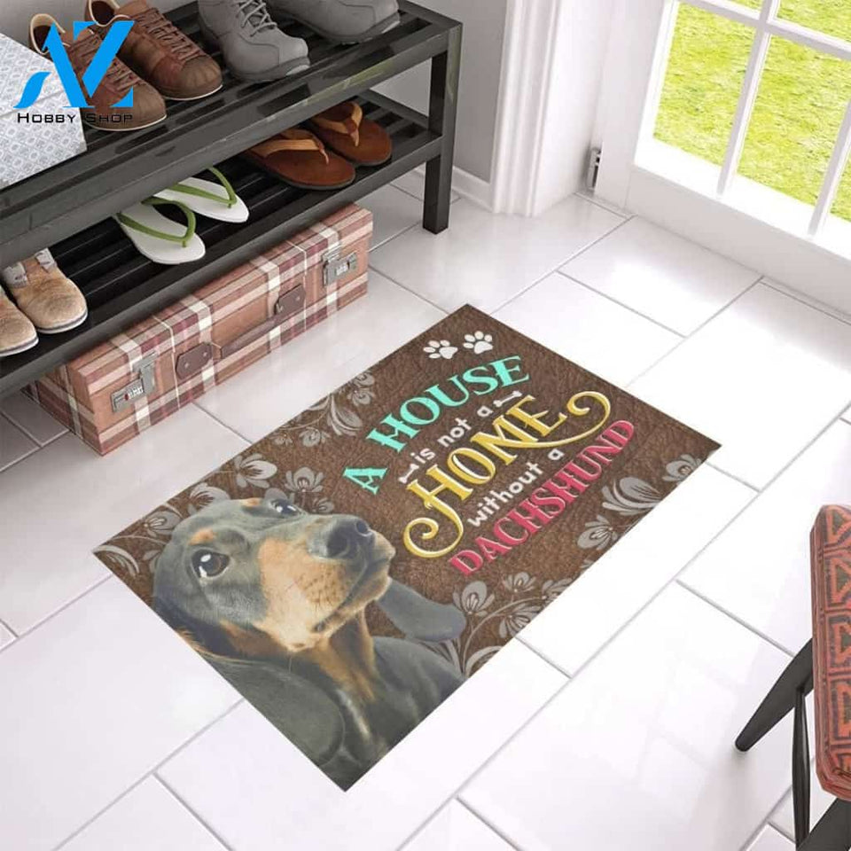 Home Without A Cute Dachshund Printed Doormat Home Decor