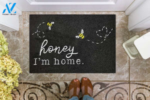 Honey I'm Home Doormat Gift For Bee Lovers Welcome Mat Housewarming Gift Home Decor Funny Doormat Gift For Family Birthday Gift