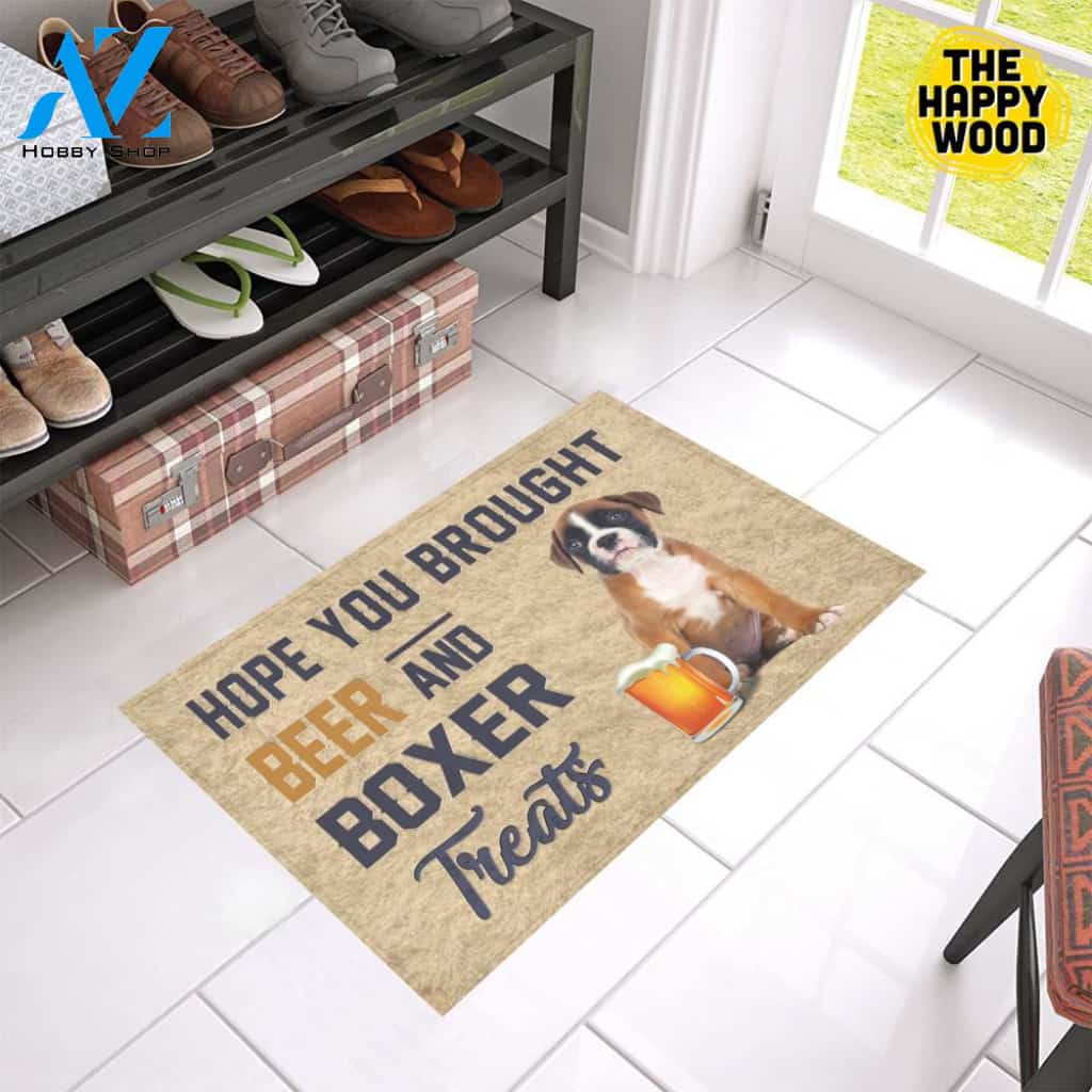 Hope You Bought Beer And Boxer Treats Doormat