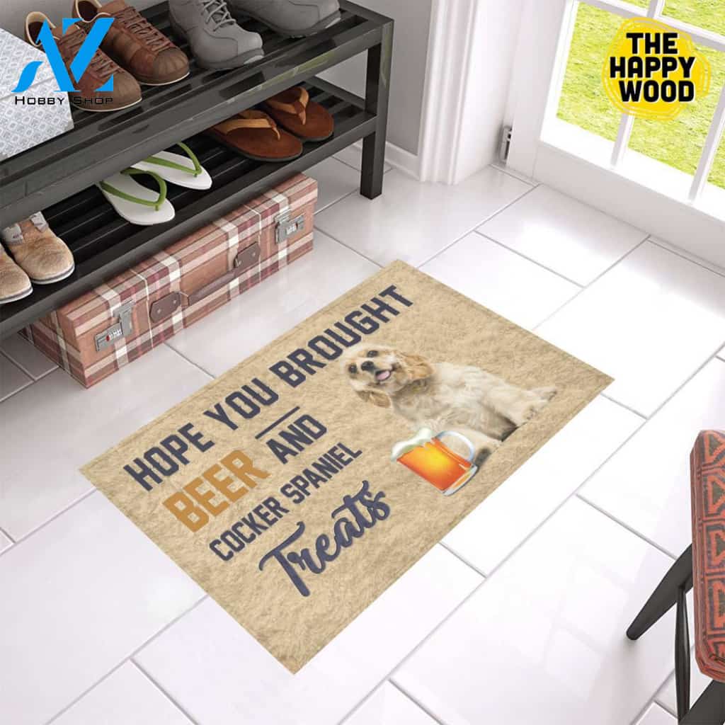 Hope You Bought Beer And Cocker Spaniel Treats Doormat