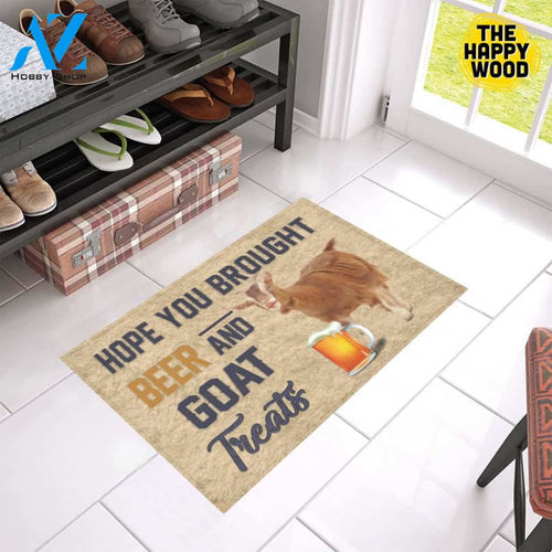 Hope You Bought Beer And Goat Treats Doormat
