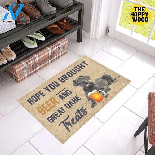 Hope You Bought Beer And Great Dane Treats Doormat