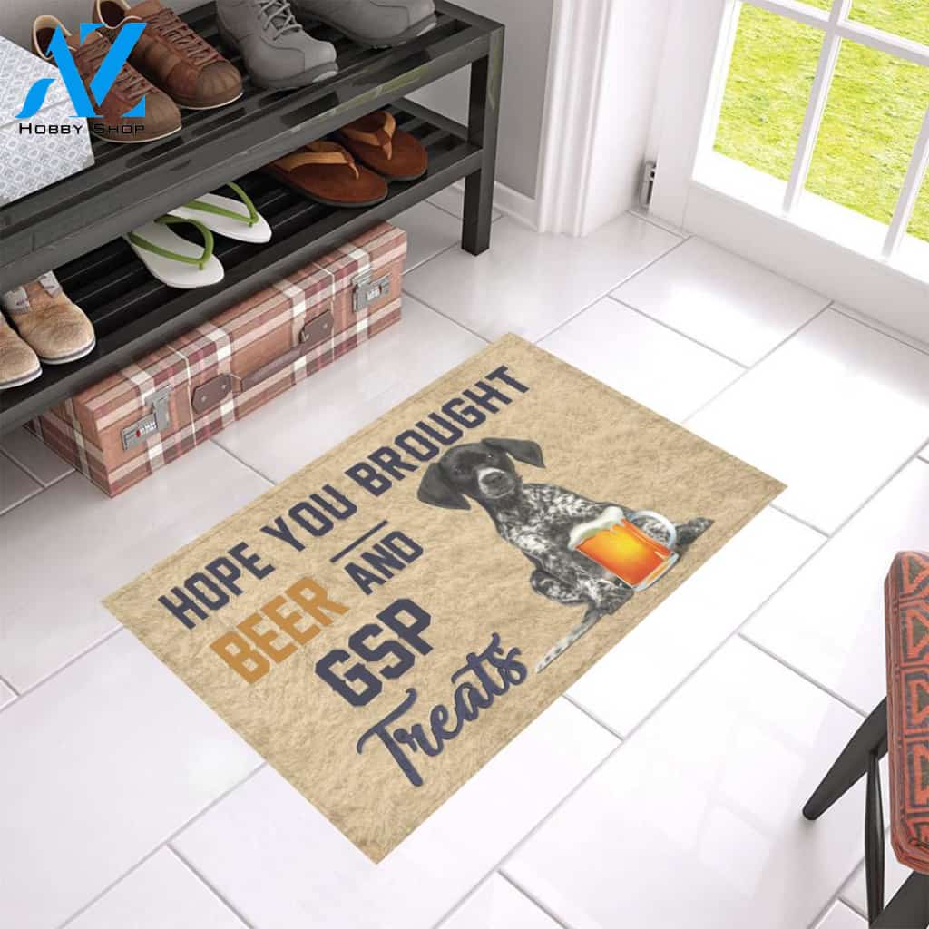 Hope You Bought Beer And GSP Treats Doormat