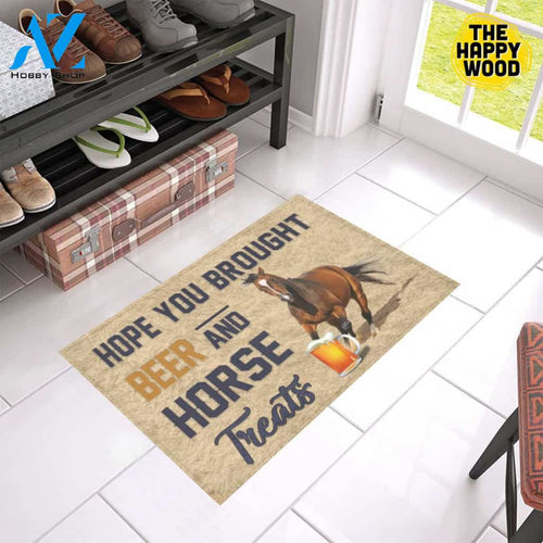 Hope You Bought Beer And Horse Treats Doormat