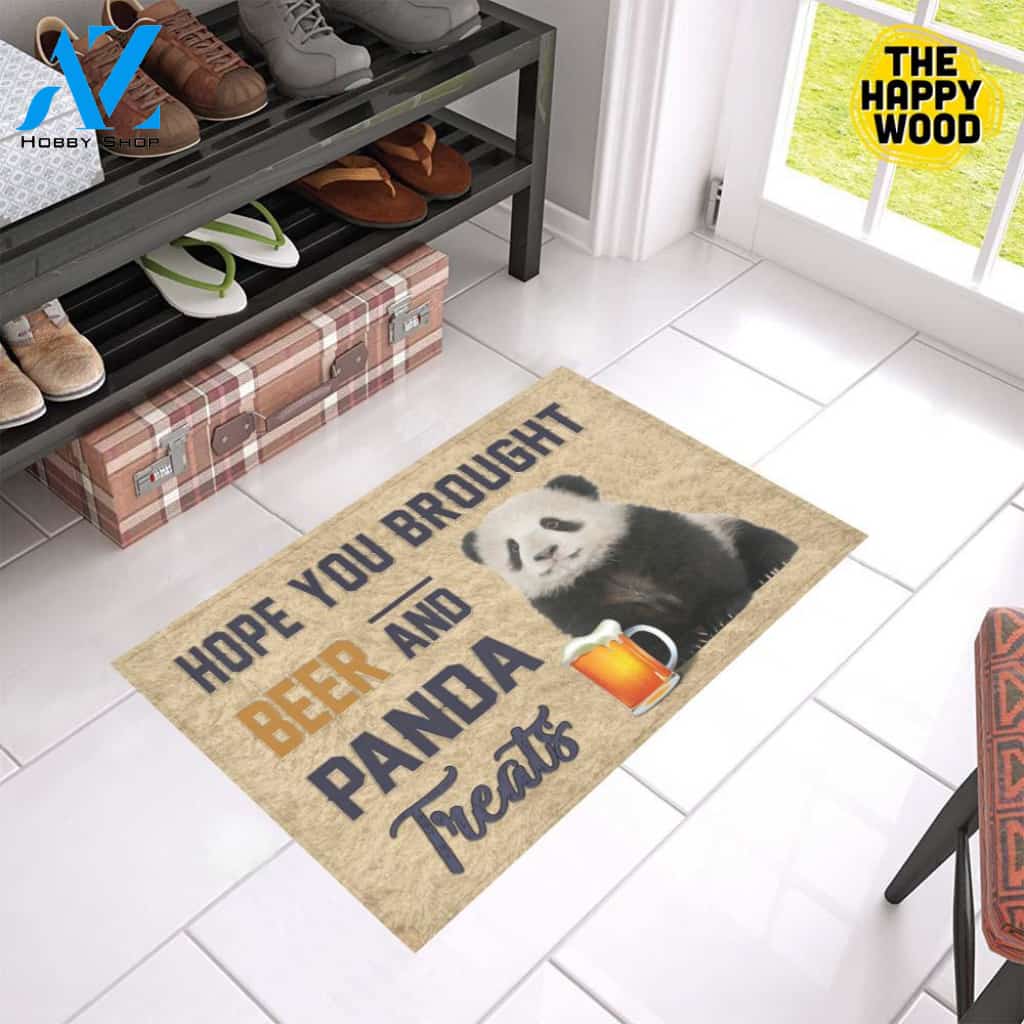 Hope You Bought Beer And Panda Treats Doormat