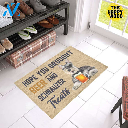 Hope You Bought Beer And Schnauzer Treats Doormat