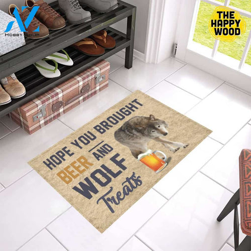 Hope You Bought Beer And Wolf Treats Doormat