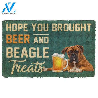 Gearhumans Gearhuman 3D Hope You Brought Beer And Boxer Treats Doormat