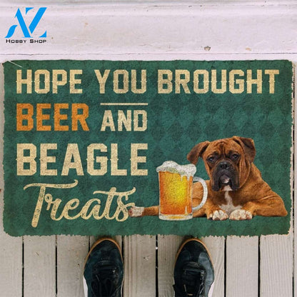 Gearhumans Gearhuman 3D Hope You Brought Beer And Boxer Treats Doormat