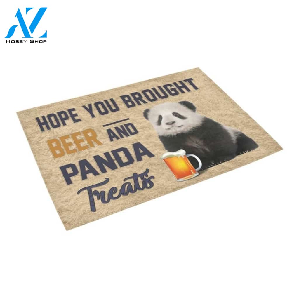 Hope You Brought Beer And Cute Panda Printed Doormat Home Decor