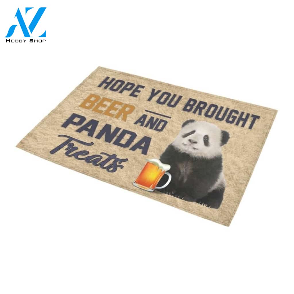 Hope You Brought Beer And Cute Panda Printed Doormat Home Decor