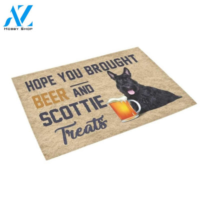 Hope You Brought Beer And Scottie Treats Printed Doormat Home Decor