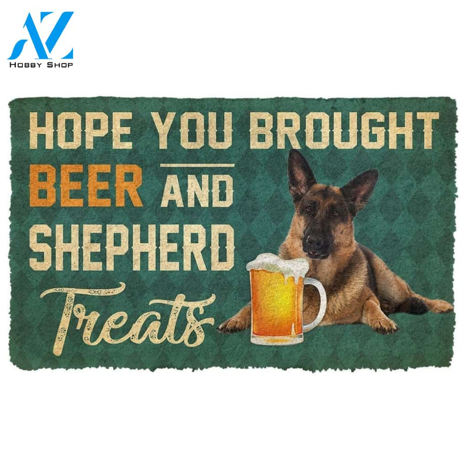 Gearhumans Gearhuman 3D Hope You Brought Beer And Shepherd Treats Doormat
