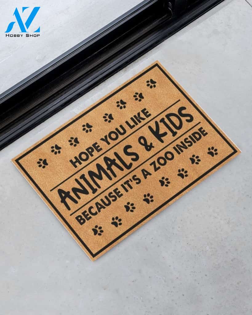 Hope you like Animals and Kids Funny Indoor And Outdoor Doormat Gift For Friend Family Birthday Gift Decor Warm House Gift Welcome Mat