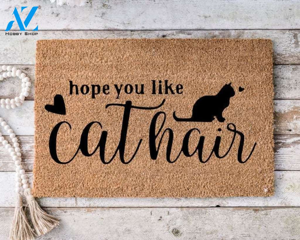 Hope You Like Cat Hair Housewarming Gift Doormat Welcome Mat House Warming Gift Home Decor Gift for Dog Lovers Funny Doormat Gift Idea
