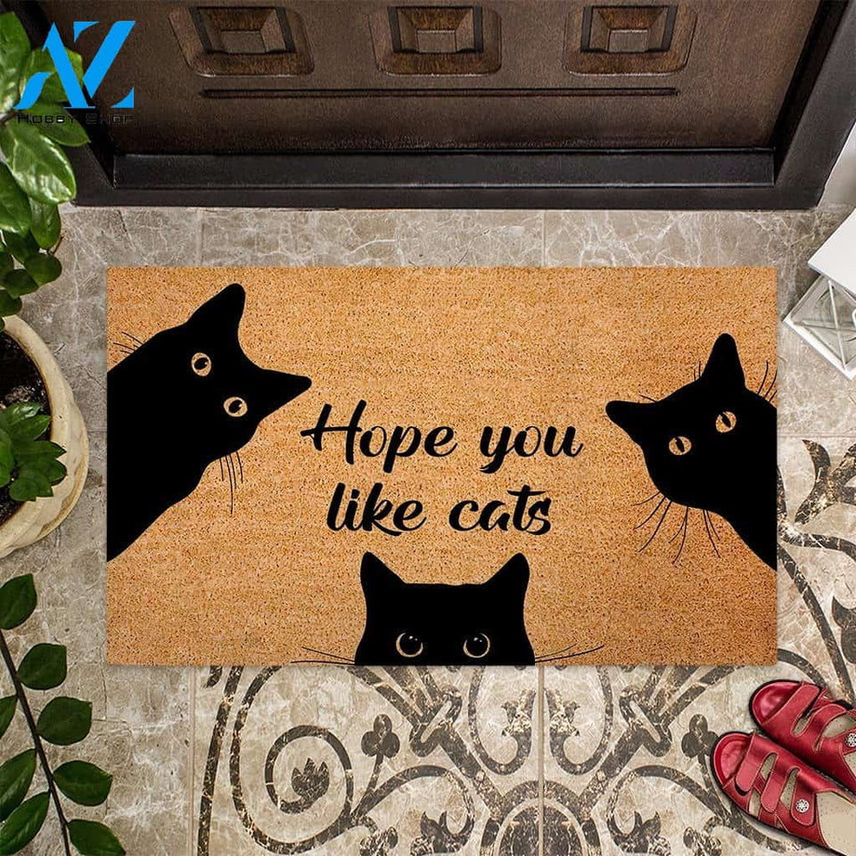 Hope You Like Cats Doormat | Welcome Mat | House Warming Gift