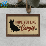 Hope You Like Corgi Easy Clean Welcome DoorMat | Felt And Rubber | DO1776