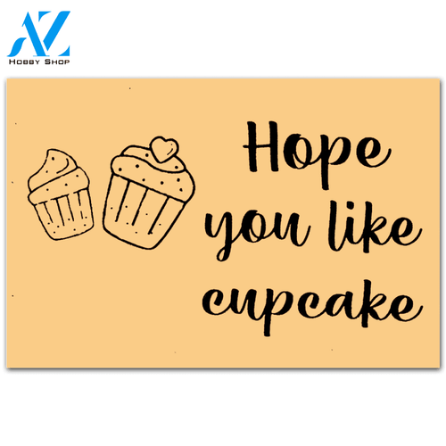 Hope You Like Cupcake Doormat Welcome Doormat Welcome Mat House Warming Gift Home Decor Funny Doormat Gift Idea