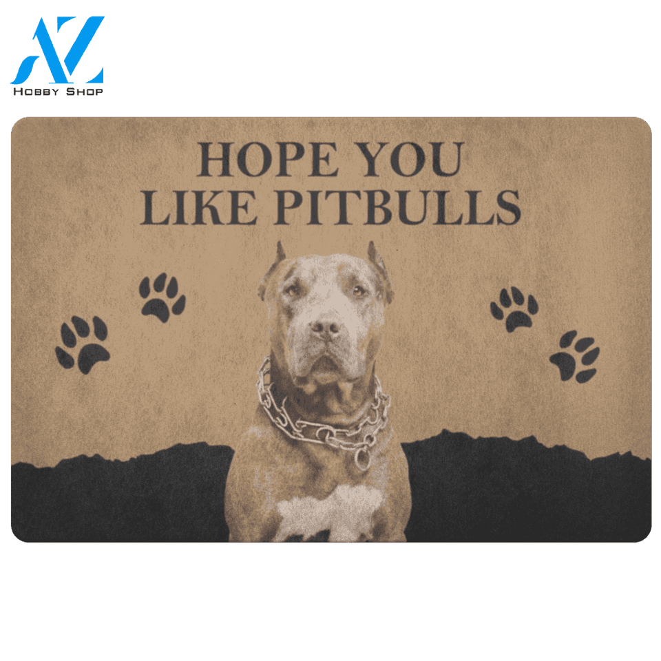 Hope You Like Pitbulls Doormat | Welcome Mat | House Warming Gift