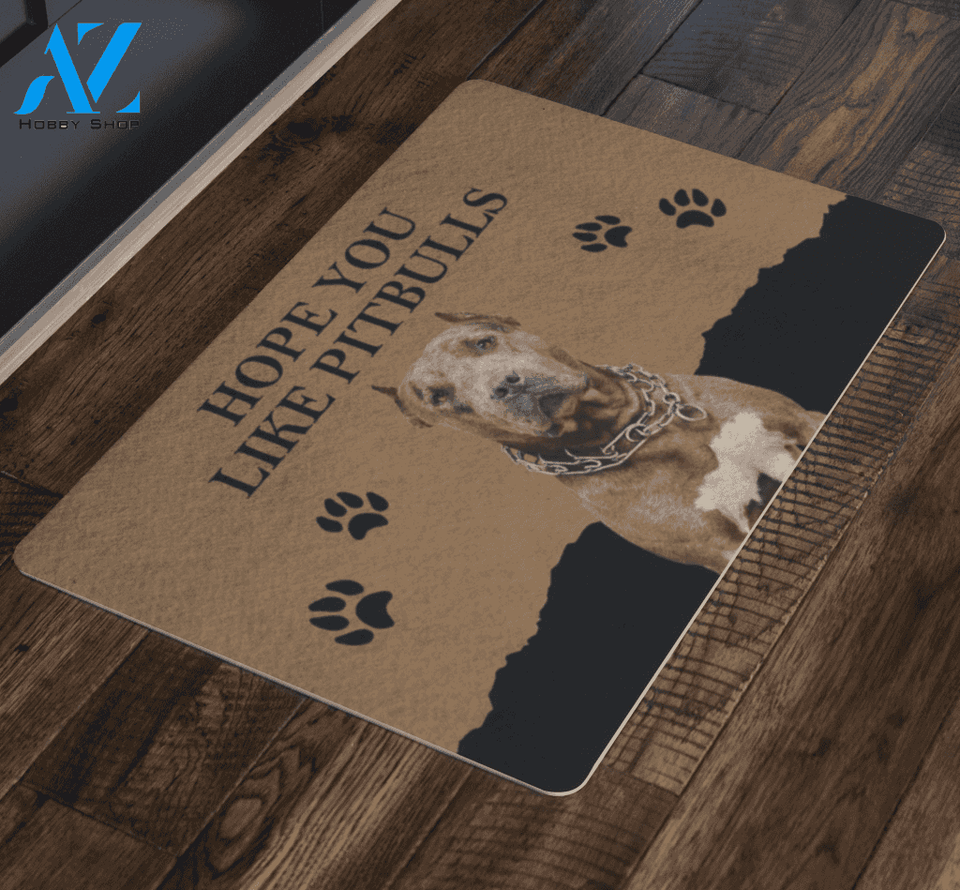 Hope You Like Pitbulls Doormat | Welcome Mat | House Warming Gift